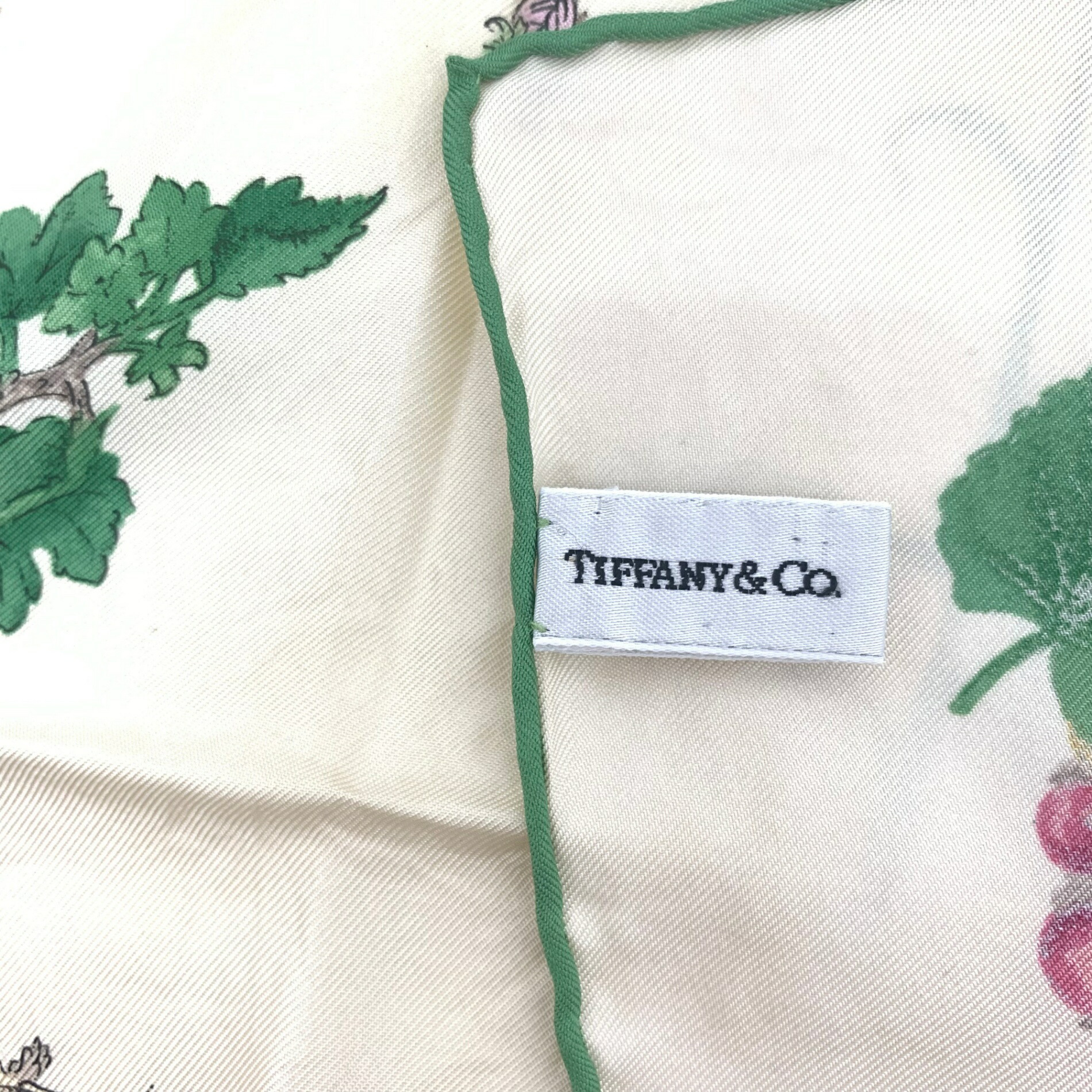 楽天市場】TIFFANY＆CO ティファニーアンドコー シルク スカーフ 花柄