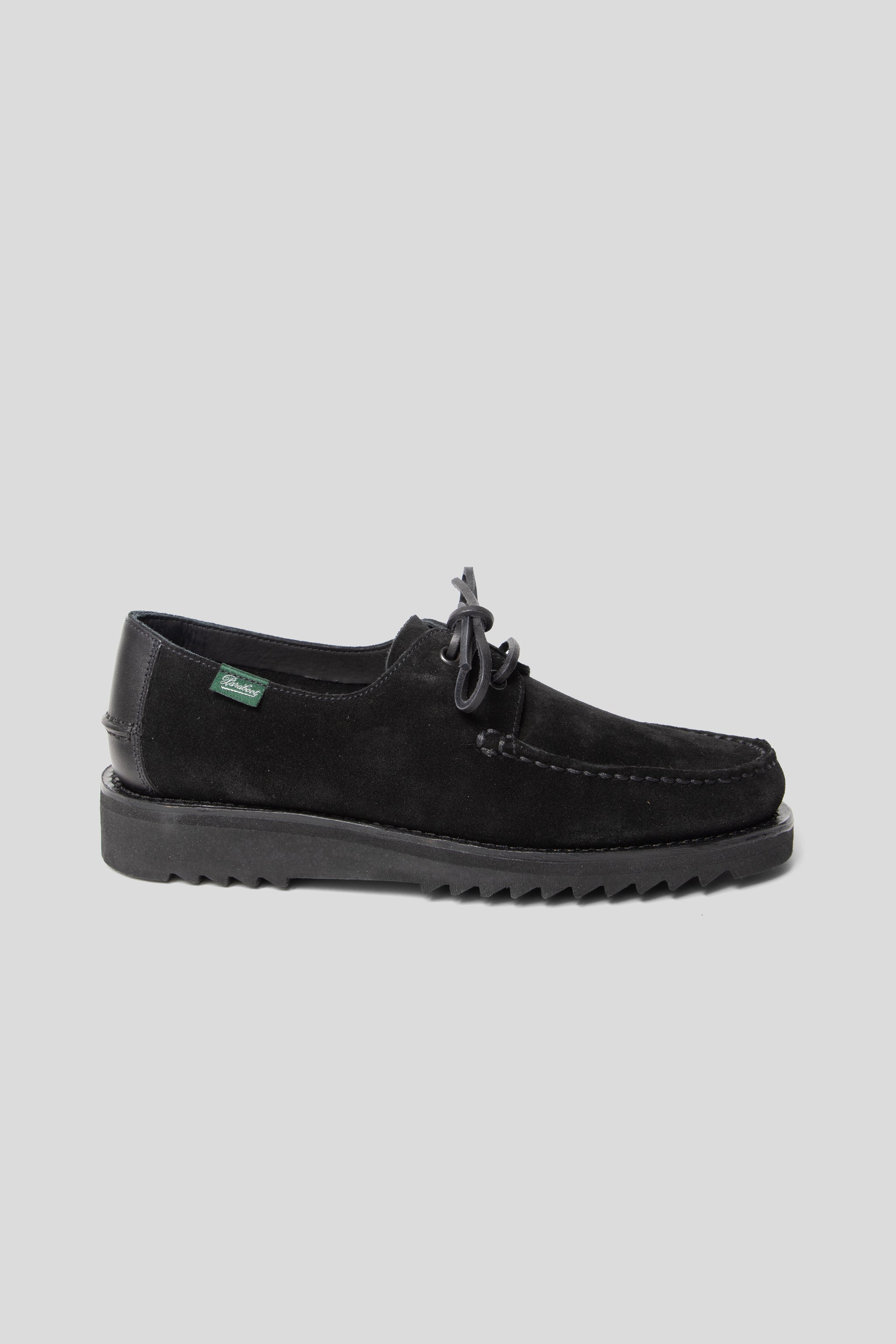 Kaptain Sunshine x Paraboot Domingu Suede Shoe Black | Wallace