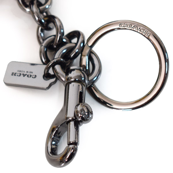 COACH】コーチ グラブタン レザー スモール レキシー 恐竜 キーリング