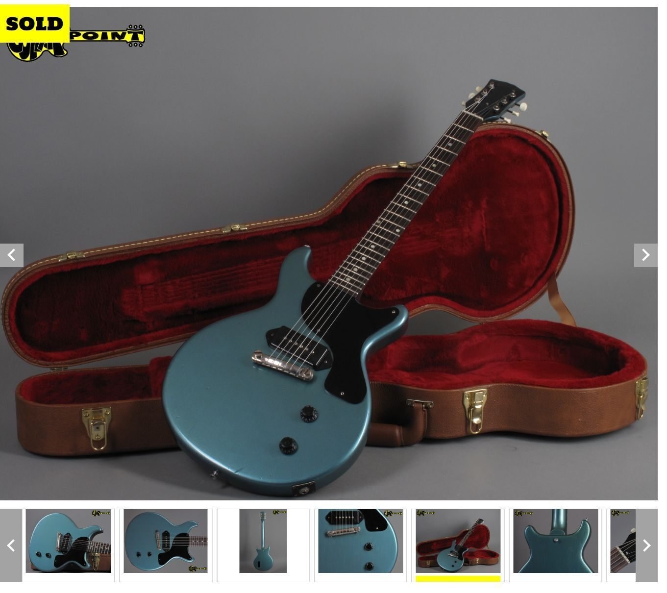 希少“ぼっちざろっく” BLITZ Les Paul タイプのゴールドパーツ仕様