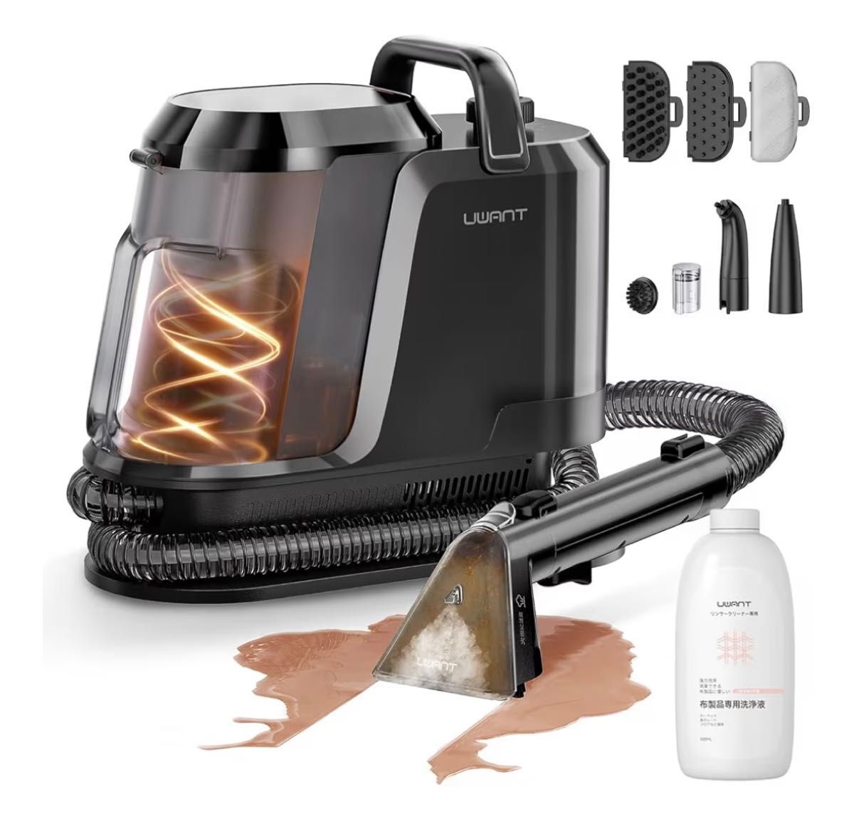 YINOLIFE カーペットクリーナー 高温スチーム 20kPa超強吸引力 加熱式