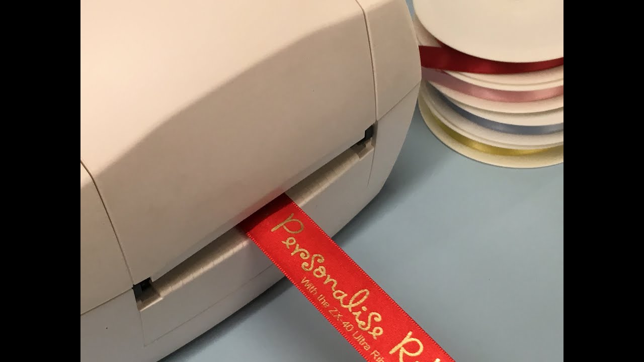 Ribbon Printer, How to feed foil into the ZX-40 Ribbon Printer