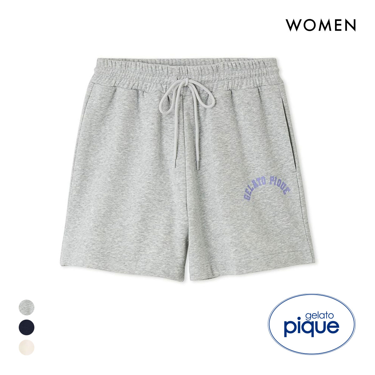 ジェラートピケ レディース スポーティーベア裏毛ショートパンツ