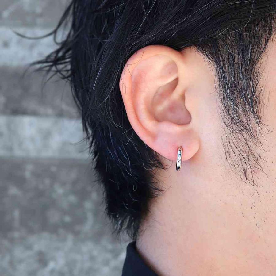 フープピアス 18k 小さめ 18金 メンズ ピアス 人気 シンプル K18 片耳