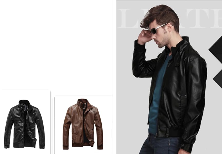 Amazon.co.jp: [Thirteen one] キャメルブラウン XL メンズ レザー