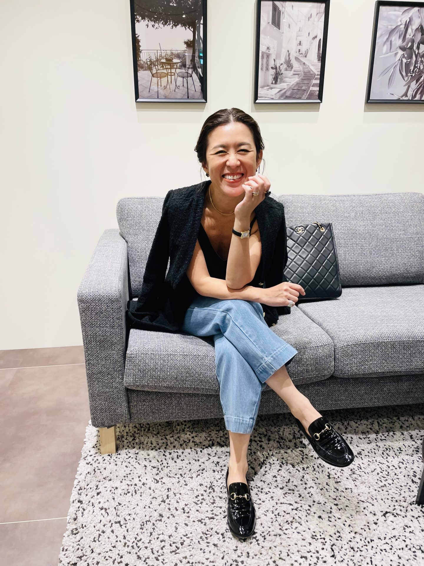 Gucci グッチ ローファー靴黒厚底38