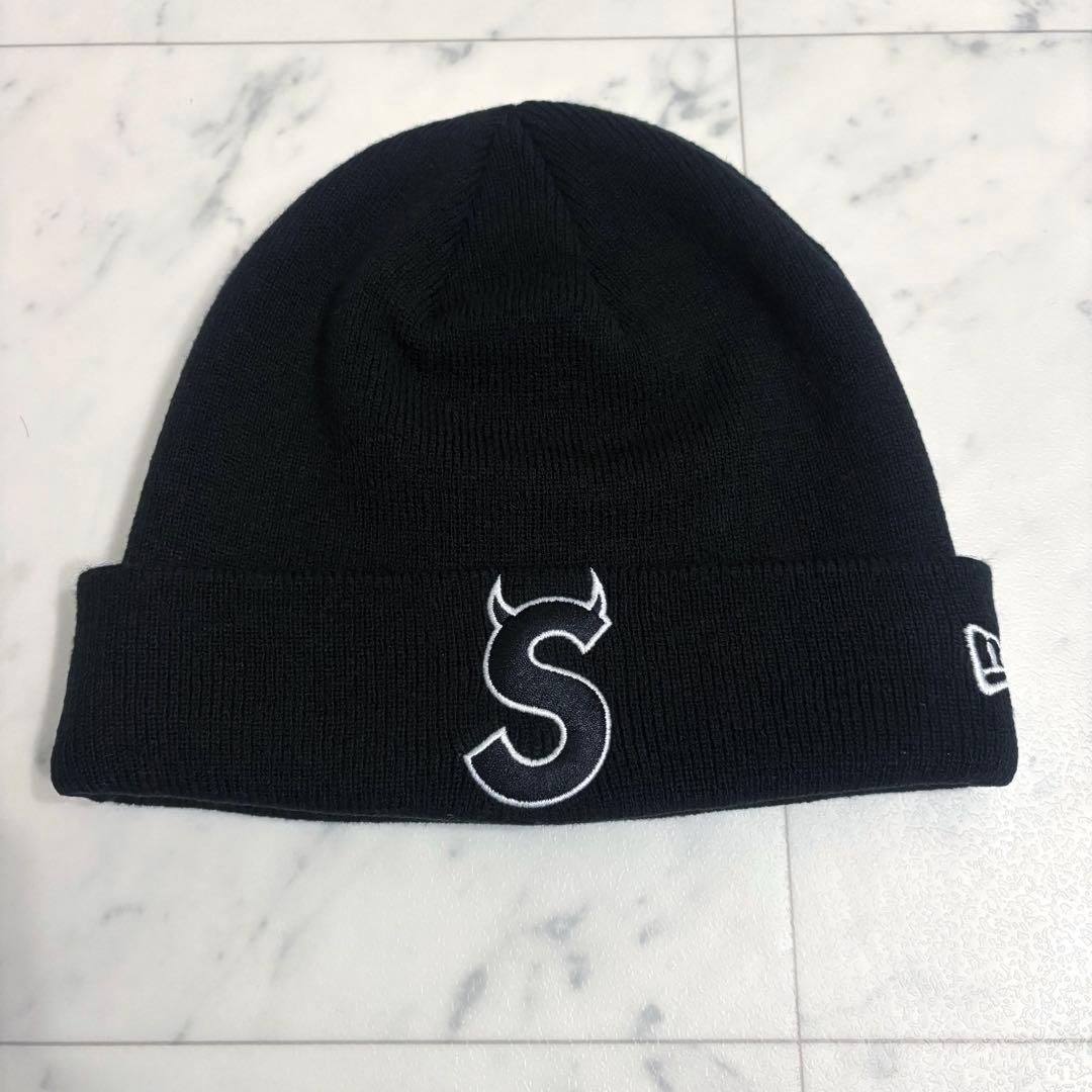 希少】【美品】Supreme x New EraデビルSビーニー黒ニット帽 - メルカリ