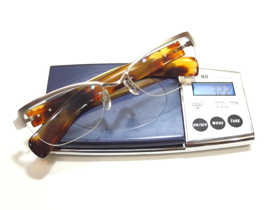 値引交渉歓迎】【999.9☆所さん愛用】フォーナインズ本鼈甲眼鏡2166