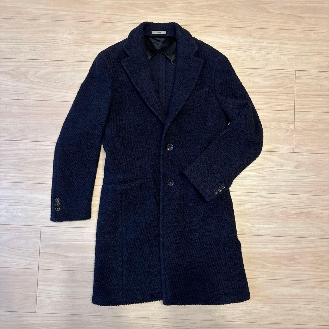 ビームス ビームスプラス パッチワークツイード チェスターコート