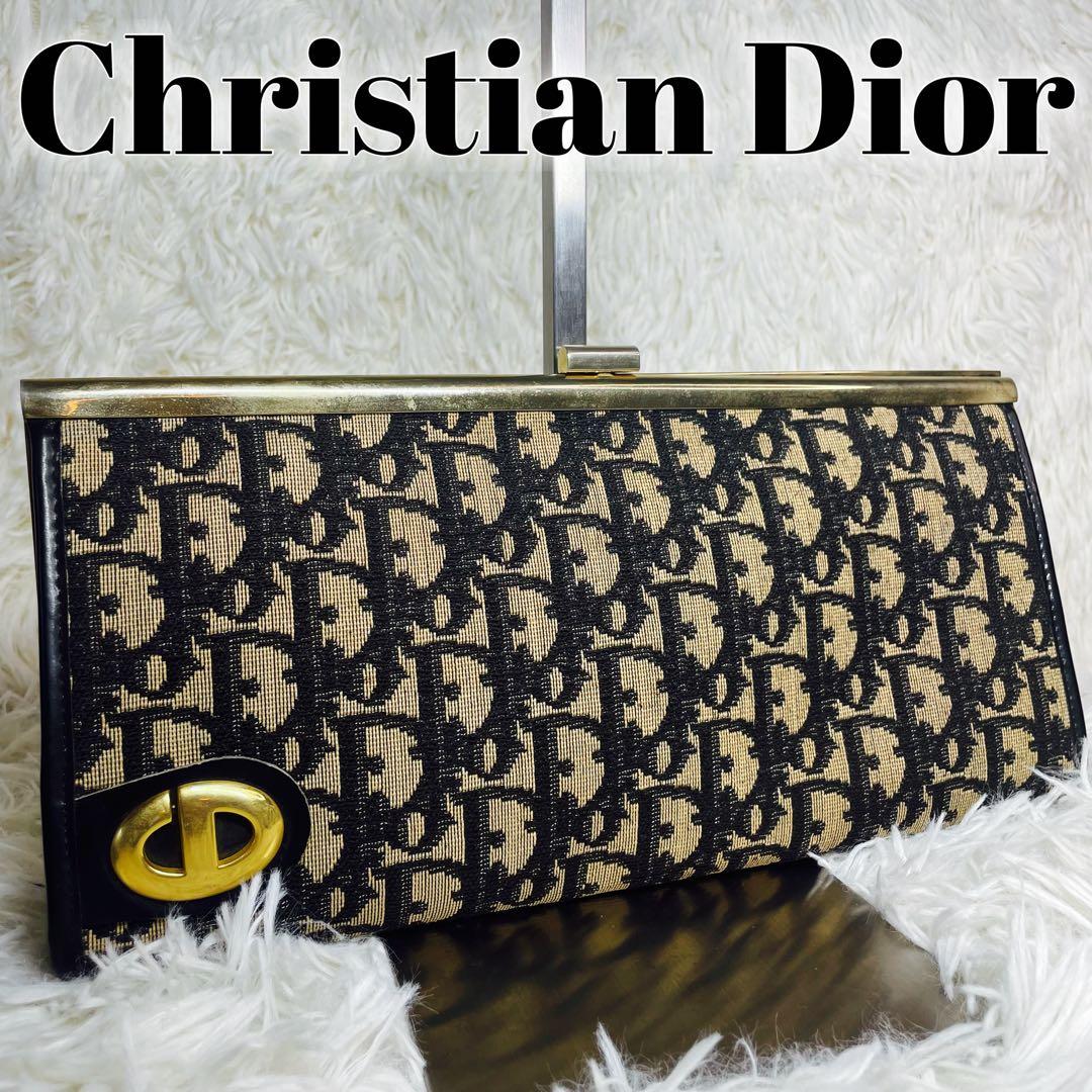 訳あり♡Dior✨クリスチャンディオール　トロッター　がま口　パーティバッグ 469b5b0c63f4280f7a0f8fc2b4f696
