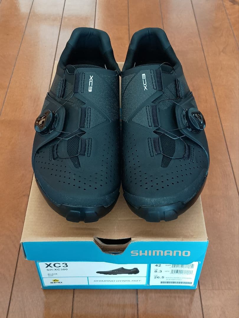 SHIMANO XC3 サイクリングシューズ 42 ブラック シマノ ミドルグレードMTBモデル