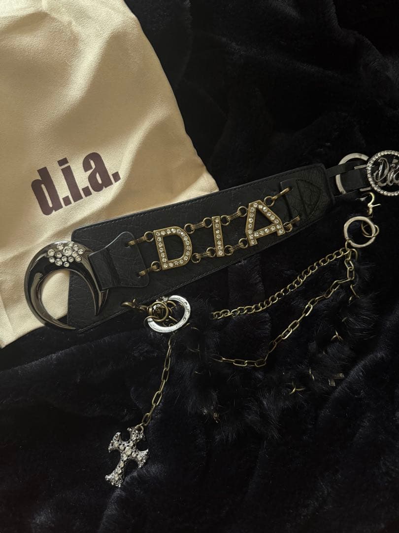 d.i.a. y2k 平成ギャル ムーンバックルベルト DAIYA（ダイヤ） ベルト ムーンバックルベルト レオパード柄